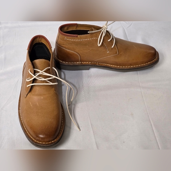 Steve Madden Heston Brown Leather Chukka Boots Mens Size 7.5 New - Picture 4 of 11